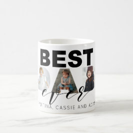 Vatertags-Geschenk-multi Foto-Collage Kaffeetasse