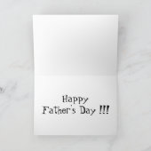 Vatertags-Grußkarte Karte (Innenseite)