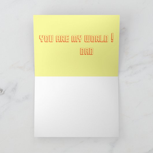 Vatertags-Karte Karte (Innenseite)