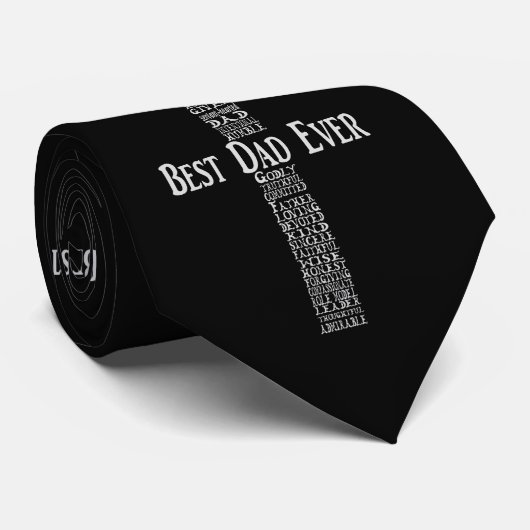 Vatertags-Krawatte, bester Vater überhaupt, Krawatte (Gerollt)