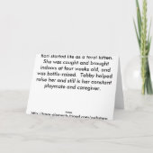 Vatertags-Miezekatzekarte Karte (Rückseite)