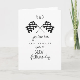 Vatertags-Rennkarte - F1-Vater-Geschenk, Pole-Posi Karte