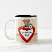 Vatertags-Tasse Zweifarbige Tasse (Links)