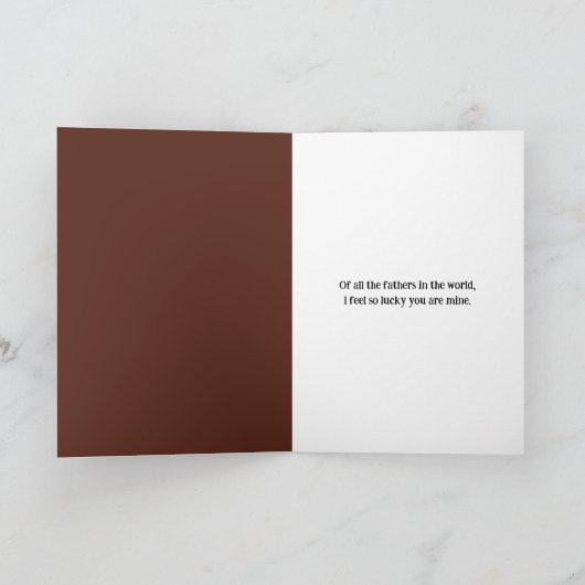 Vatertagsbär im Wald Karte (Innenseite)