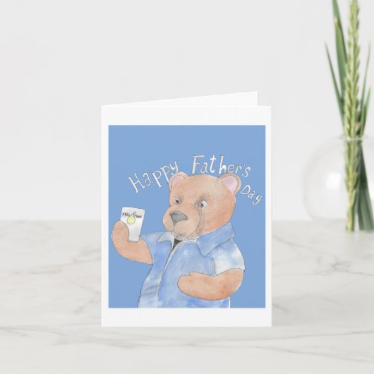 Vatertagsbär Karte (Vorderseite)