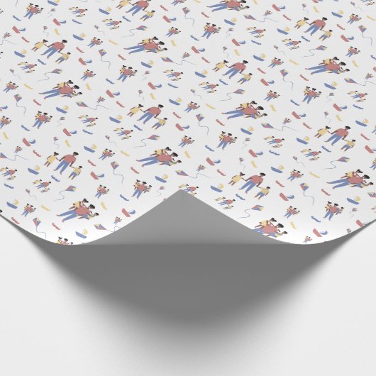 Vatertagsbroschüre Geschenkpapier (Ecke)