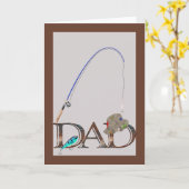 Vatertagsfischen Karte (Gelbe Blume)