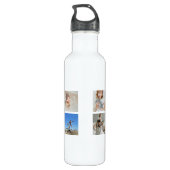 Vatertagsflasche | Personalisierte Fotos Edelstahlflasche (Rückseite)