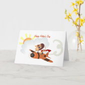 Vatertagsflug Karte (Gelbe Blume)