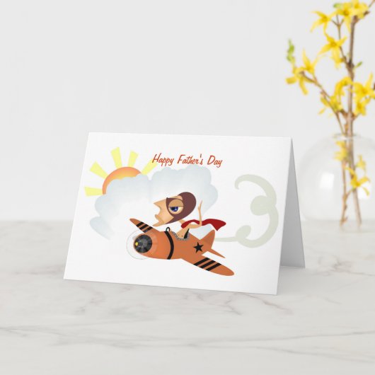 Vatertagsflug Karte (Gelbe Blume)