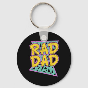 Vatertagsgeschenk für Daddy Rad Dad Shirt Schlüsselanhänger