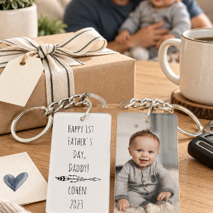 Vatertagsgeschenk Für Erstdad Baby-Foto Schlüsselanhänger