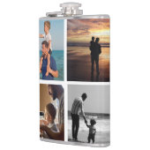 Vatertagsgeschenk für Papa | Benutzerdefiniertes F Flachmann (Links)