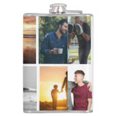 Vatertagsgeschenk für Papa | Benutzerdefiniertes F Flachmann (Rückseite)