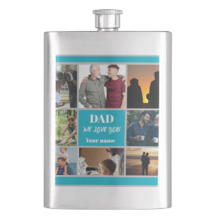 Vatertagsgeschenk für Papa Benutzerdefiniertes F Flachmann