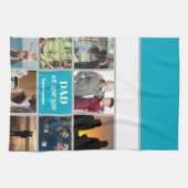 Vatertagsgeschenk für Papa | Benutzerdefiniertes F Geschirrtuch (Horizontal)