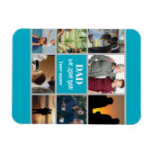 Vatertagsgeschenk für Papa | Benutzerdefiniertes F Magnet (Horizontal)