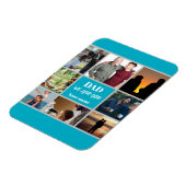 Vatertagsgeschenk für Papa | Benutzerdefiniertes F Magnet (Linke Seite)