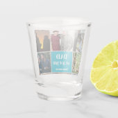 Vatertagsgeschenk für Papa | Benutzerdefiniertes F Schnapsglas (Rückseite)