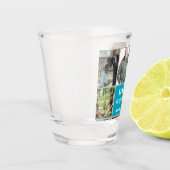 Vatertagsgeschenk für Papa | Benutzerdefiniertes F Schnapsglas (Links)