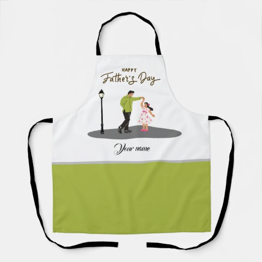 Vatertagsgeschenk für Papa | Benutzerdefiniertes F Schürze (Vorderseite)