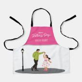 Vatertagsgeschenk für Papa | Benutzerdefiniertes F Schürze (Vorderseite)