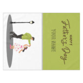 Vatertagsgeschenk für Papa | Benutzerdefiniertes F Tischdecke (Vorderseite (Horizontal))