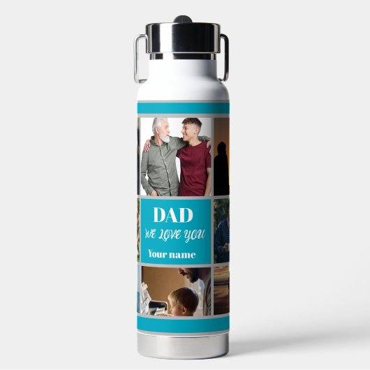 Vatertagsgeschenk für Papa | Benutzerdefiniertes F Trinkflasche (Vorderseite)