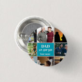Vatertagsgeschenk für Papa | Benutzerfoto & Name Button (Vorne & Hinten)