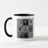 Vatertagsgeschenk für Papa Schwarz Tasse (Links)