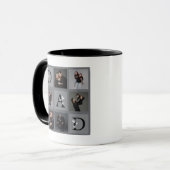 Vatertagsgeschenk für Papa Schwarz Tasse (Vorderseite Links)