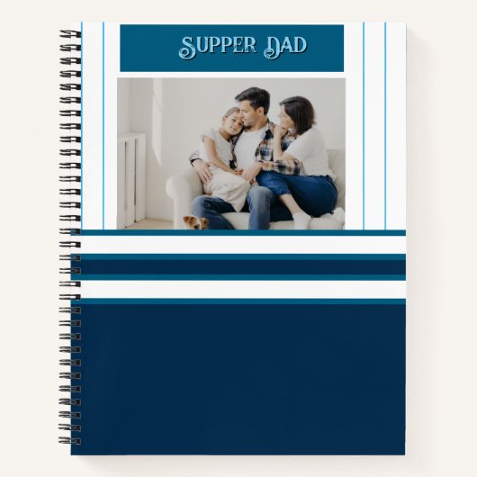 Vatertagsgeschenk für Supper Dad Notizblock (Vorderseite)