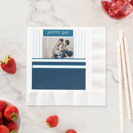 Vatertagsgeschenk für Supper Dad Serviette (Beispiel)