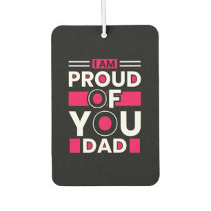 Vatertagsgeschenk   Ich bin stolz auf Ihren Vater Autolufterfrischer