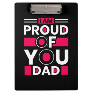 Vatertagsgeschenk Ich bin stolz auf Ihren Vater Klemmbrett