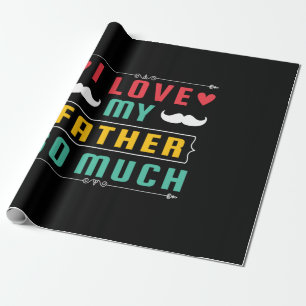 Vatertagsgeschenk Ich Liebe meinem Vater so viel Geschenkpapier
