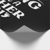 Vatertagsgeschenk | Ich werde Vater sein Geschenkpapier (Ecke)
