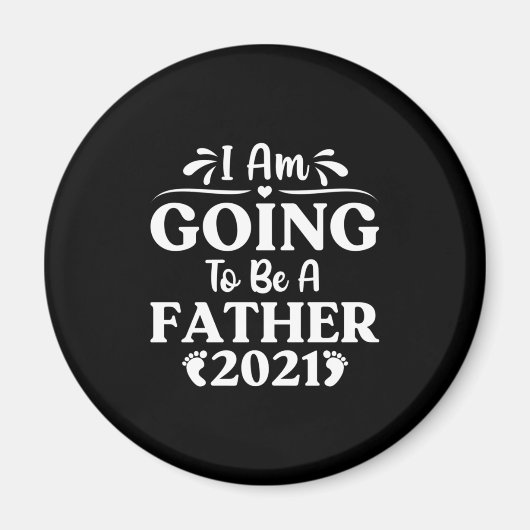 Vatertagsgeschenk | Ich werde Vater sein Magnet (Vorne)