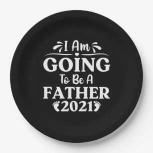 Vatertagsgeschenk Ich werde Vater sein Pappteller