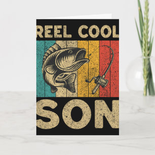 Vatertagsgeschenk Lustige Angelrolle Cooler Sohn  Karte