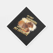 Vatertagsgeschenk | Mein erster Superheld Serviette (Ecke)