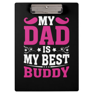 Vatertagsgeschenk Mein Vater ist mein bester Bud Klemmbrett
