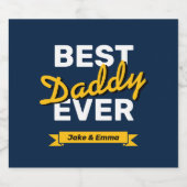 Vatertagsgeschenk | Personalisiertes Bier Bierflaschenetikett (Einzelnes Label)