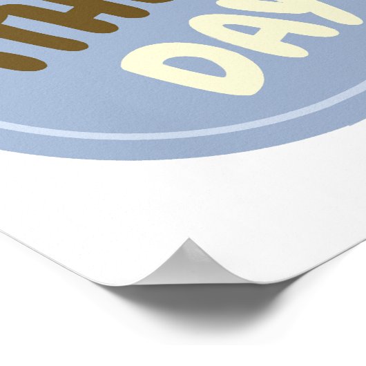 Vatertagsgeschenk Poster (Ecke)