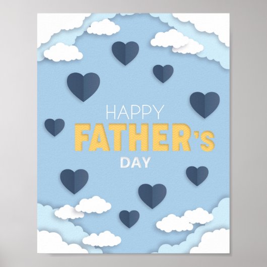 Vatertagsgeschenk Poster (Vorne)