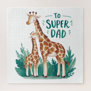 Vatertagsgeschenk To Super Vater Puzzle