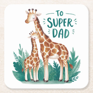 Vatertagsgeschenk To Super Vater Rechteckiger Pappuntersetzer