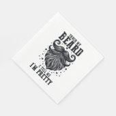 Vatertagsgeschenk | Touch Mein Bart Serviette (Ecke)