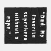 Vatertagsgeschenke / Bester Vater je 2024 Fleecedecke (Vorderseite (Horizontal))