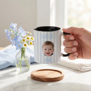 Vatertagsgeschenke für Papa Blaue Streifen Tasse